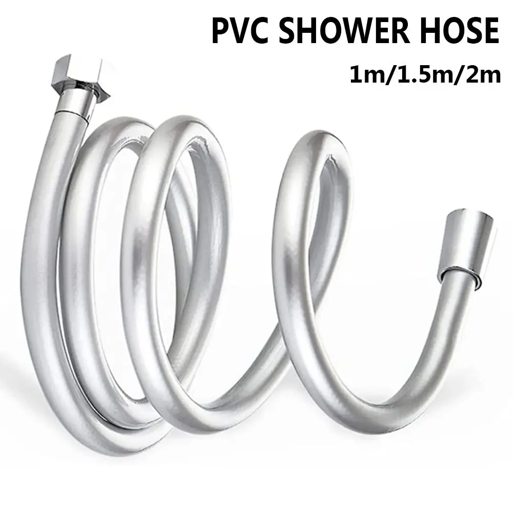 High Pressure PVC Handheld Shower Hose Universal Flexible Anti Winding Explosion-proof Shower Tube Bathroom Accessories