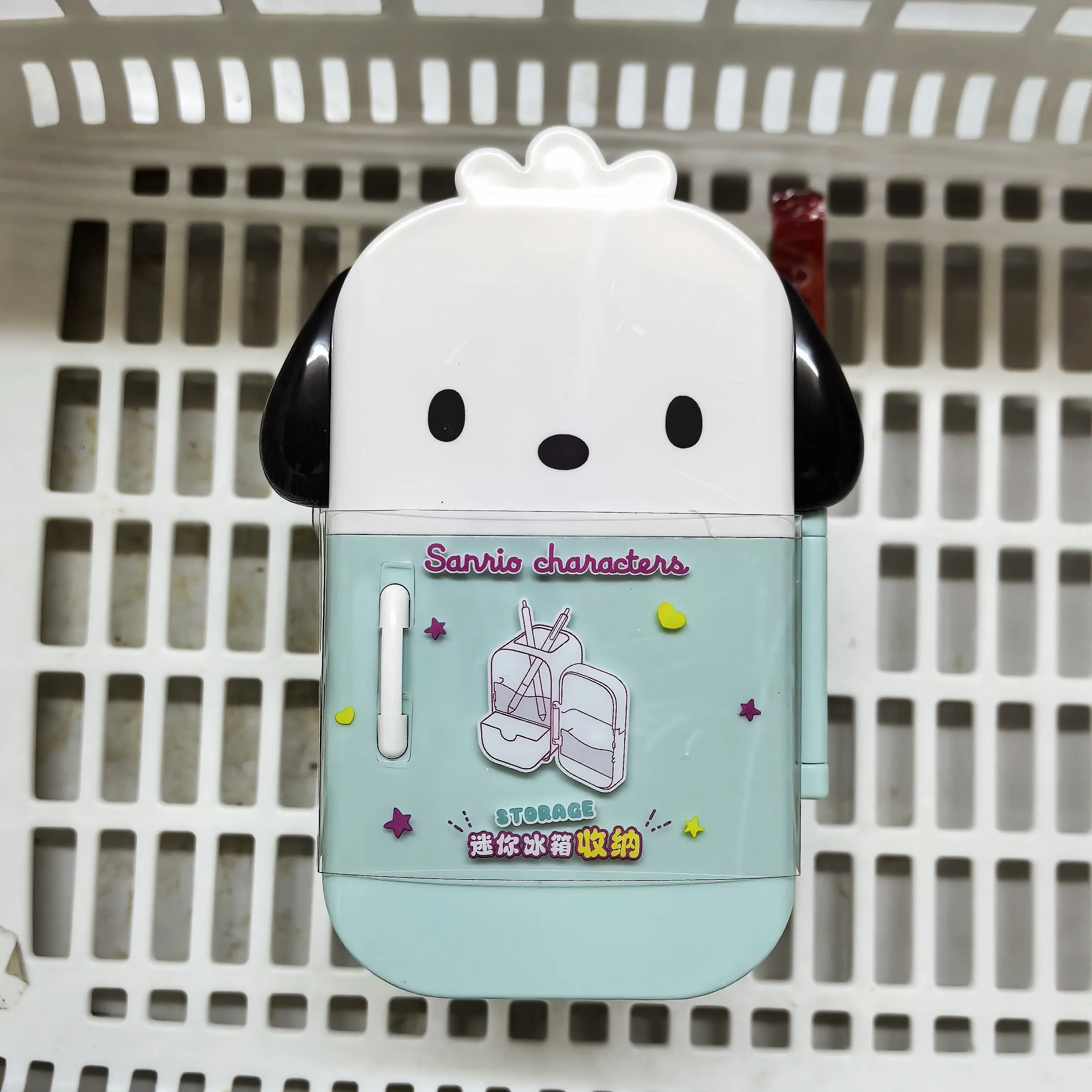 Official Melody Cinnamoroll Characters Refrigerator Storage Box Stackable Drawer Organizer for Kitchen Home Decor