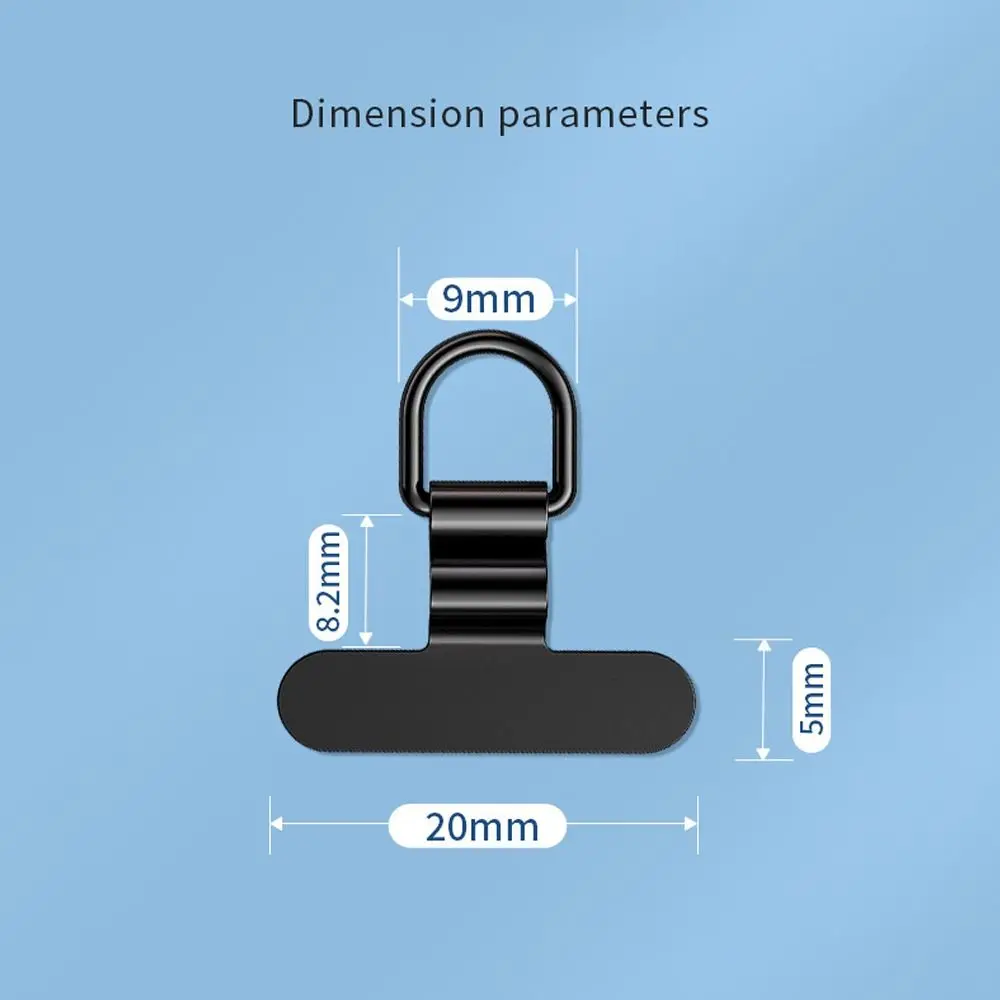 Metal Phone Lanyard Tab Gasket Ultra-thin Cellphone Strap Parts Universal Phone Lanyard Patch Replacement Gasket