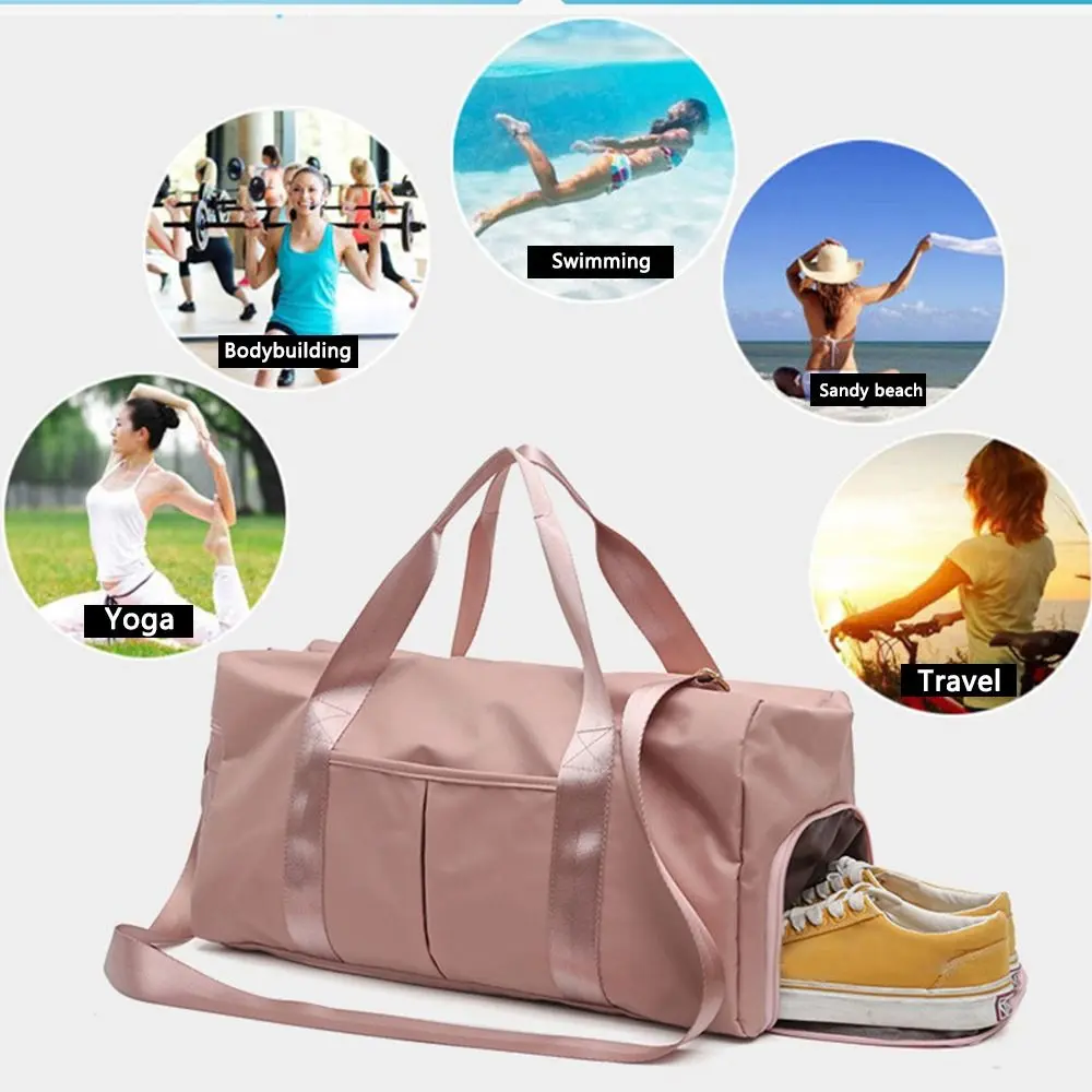 Women Sport Duffle Bag Travel Handbag Overnight Weekend Gym Yoga Luggage Bags