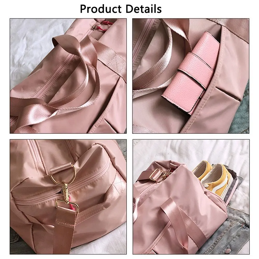 Women Sport Duffle Bag Travel Handbag Overnight Weekend Gym Yoga Luggage Bags