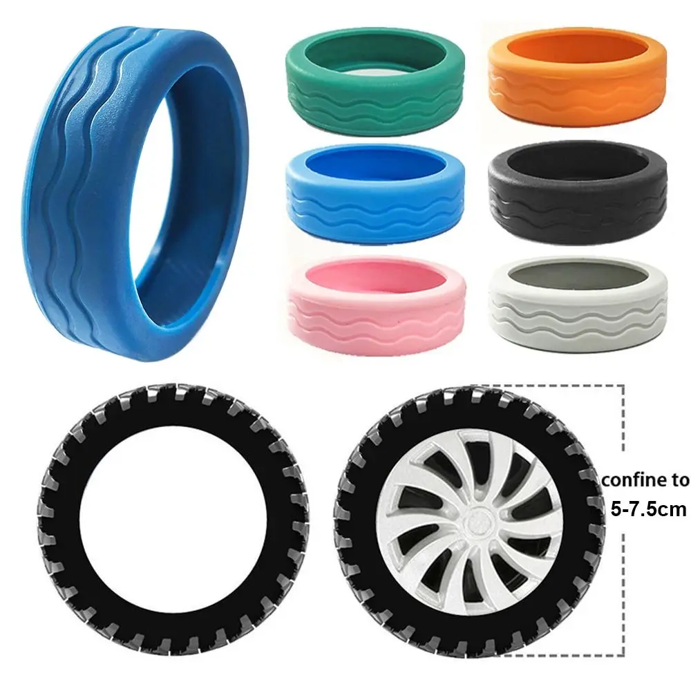 8PCS/Set Travel Luggage Caster Shoes Silicone Suitcase Wheels Protection Cover with Reduce Noise Trolley Box Casters Cover