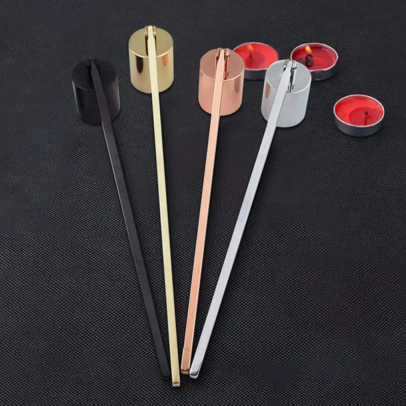 1PCS Stainless Steel Candle Fire Extinguisher Home Long Handle Candle Snuffer Retro Decorative Candle Aromatherapy Candle Shade