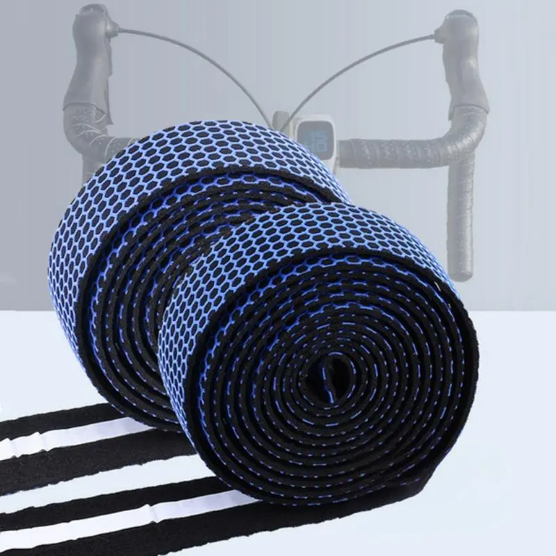 Bicycle Handlebar Tape Road Bike Breathable Handlebar Non-slip Sweat-absorbent Bike Belt Honeycomb Pattern Cycling Accessories