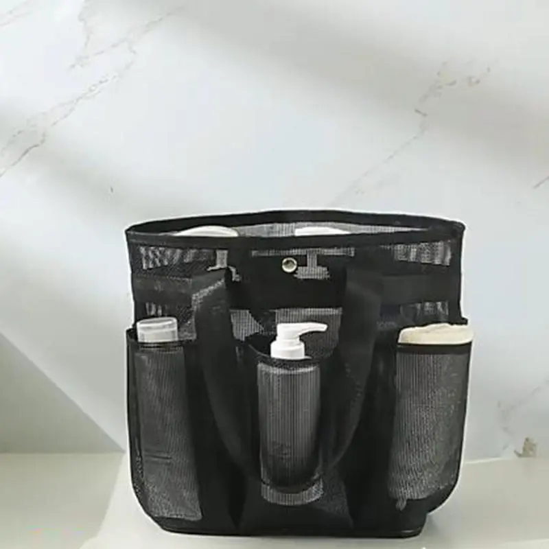 Mesh Shower Bag Hanging Toiletry Bag Portable Wash Bag Quick Dry Cosmetic Bag Shower Organizer for Bathroom Dorms Beach Camping