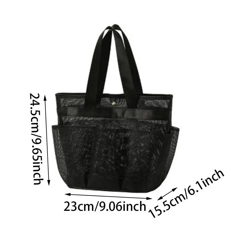 Mesh Shower Bag Hanging Toiletry Bag Portable Wash Bag Quick Dry Cosmetic Bag Shower Organizer for Bathroom Dorms Beach Camping
