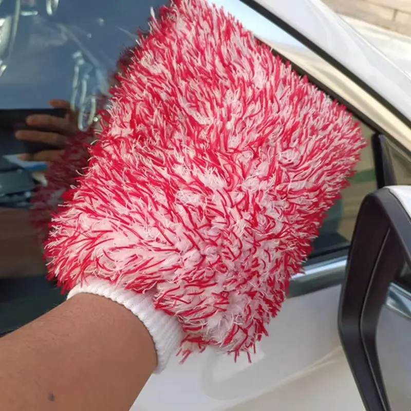 Car Wash Microfiber Wheels Brush Non-Slip Ultra Soft Car Cleaning Gloves Car Wheel Brushes Car Accessories Cleaning Towel