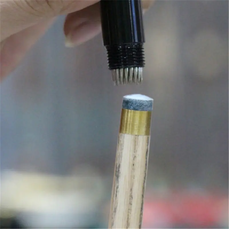 3 in 1 Cue Tip Shaper Billiard Snooker Pool Cue Tip Shaper Snooker Cue Tips Multifunction Tool Shaper Scuffer Aerator Tapper