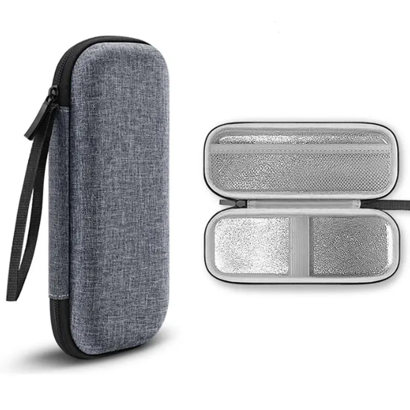 Male Shaver Storage Box Waterproof EVA Razor Travel Case Mesh Pocket Shaver Bag Protective Case Shaver Zipper Travel Box