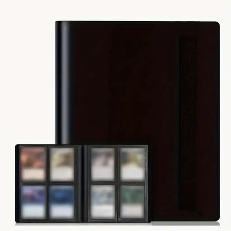 Trading Card Collector Holder 4/9/12-Pocket Binder Portable Storage Case Suitable for Game Cards Baseball Football Cards