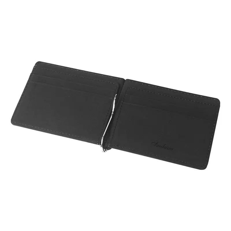 Fashion Men Wallet Short Skin Wallets Purses PU Leather Money Clips Sollid Thin Wallet Men Purse ID Credit Card Cash Holder