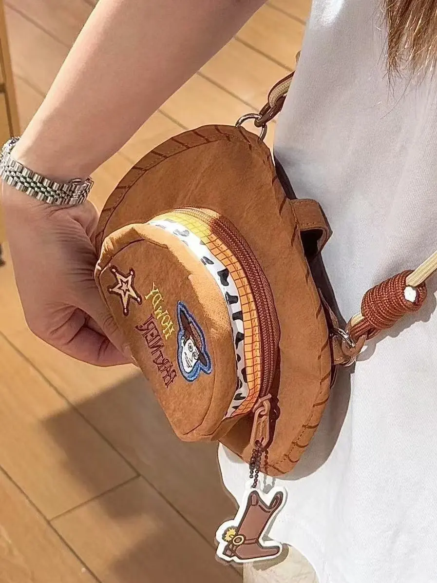 Kawaii Toy Story Inspired Cowboy Hat Messenger Bag Novel Mobile Phone Wallet As A Gift for Friends and Family