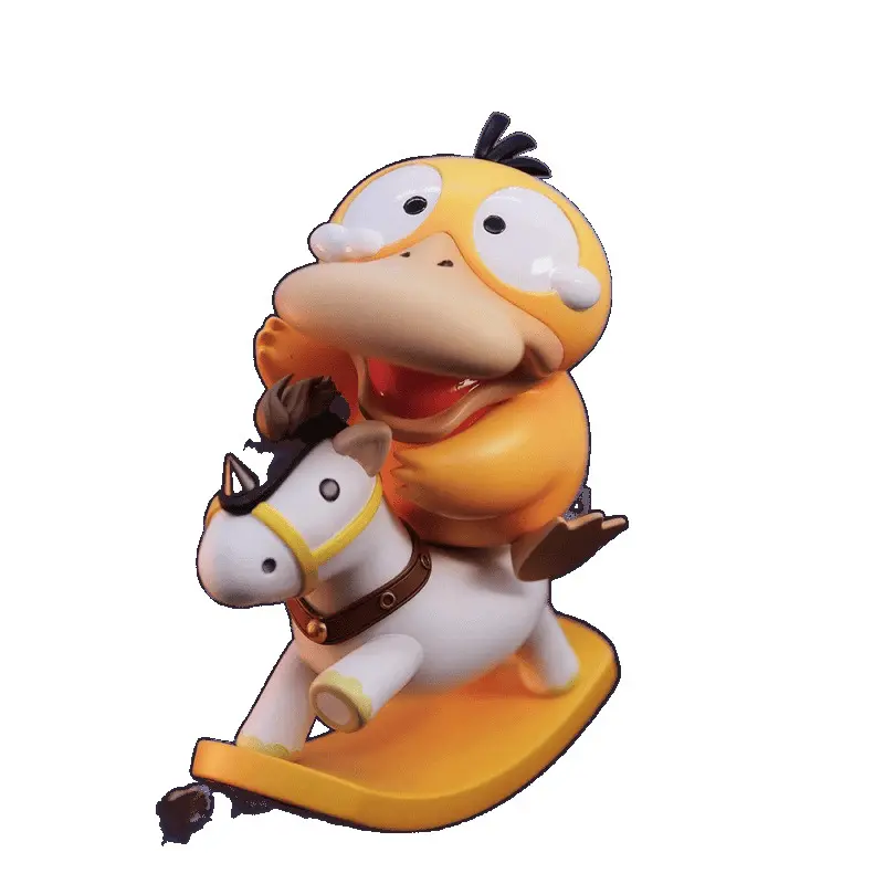 Swinging Ducks Cosplay Pets Cute and Adorable Pok É Mon Figurines Geng Gui Dolls Models Car Ornaments Decorations Holiday Gift