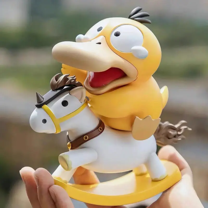 Swinging Ducks Cosplay Pets Cute and Adorable Pok É Mon Figurines Geng Gui Dolls Models Car Ornaments Decorations Holiday Gift
