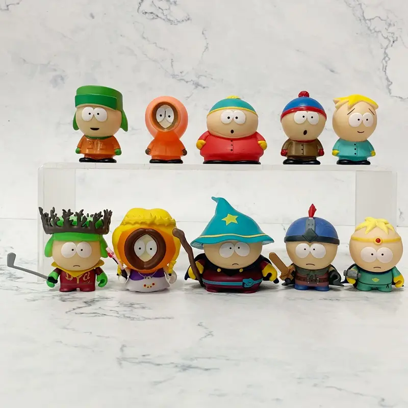 5Pcs/Set South Park Anime Figure The Stick of Truth Kenny McCormick Stan Marsh Cute Lovely Dolls American Band Ornaments