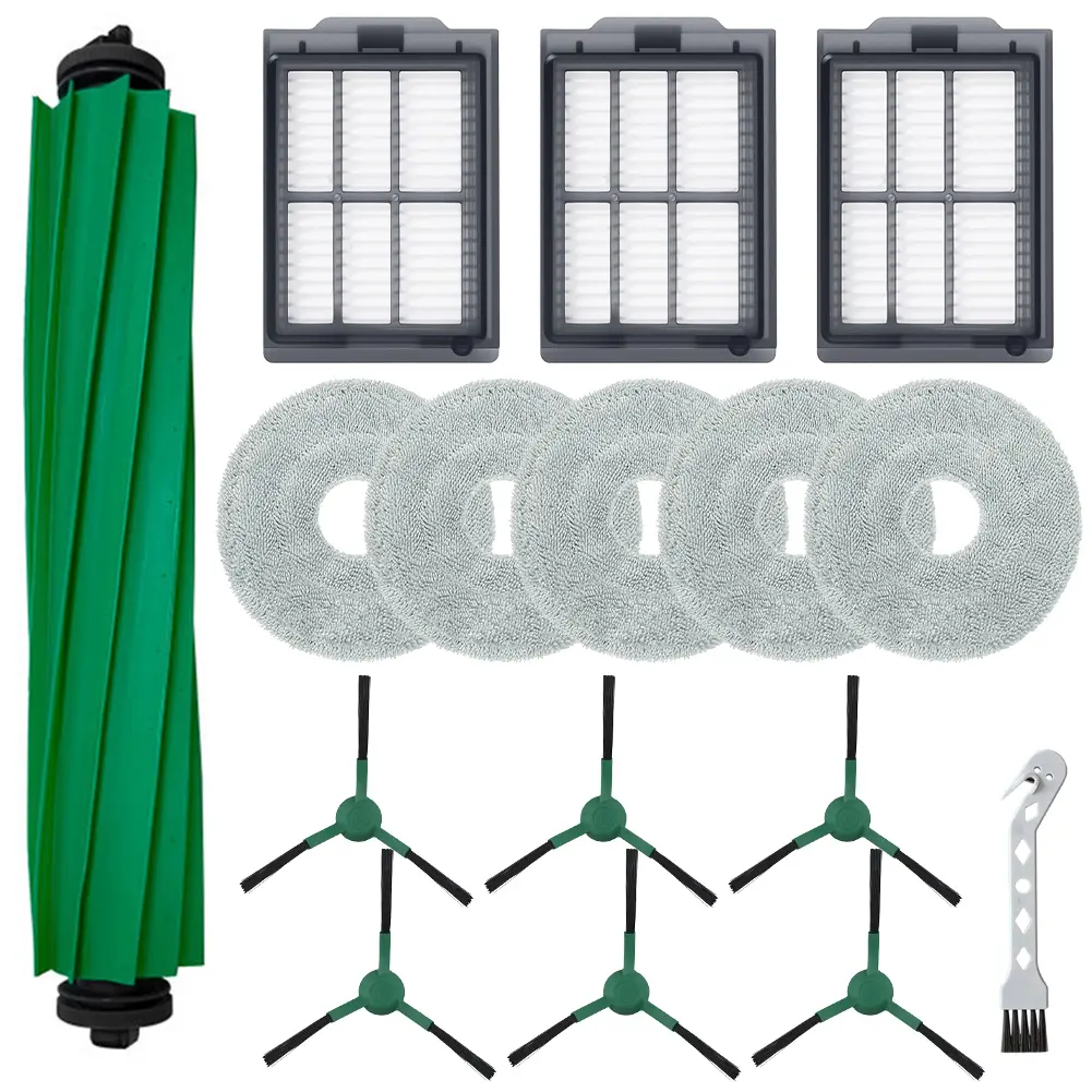 Filter Parts Kit For Roomba Plus 405 & 505 For Combo Multi-Surface Rubber Brush Side Brushes Mop Cloths Kit For Robot Vacuum