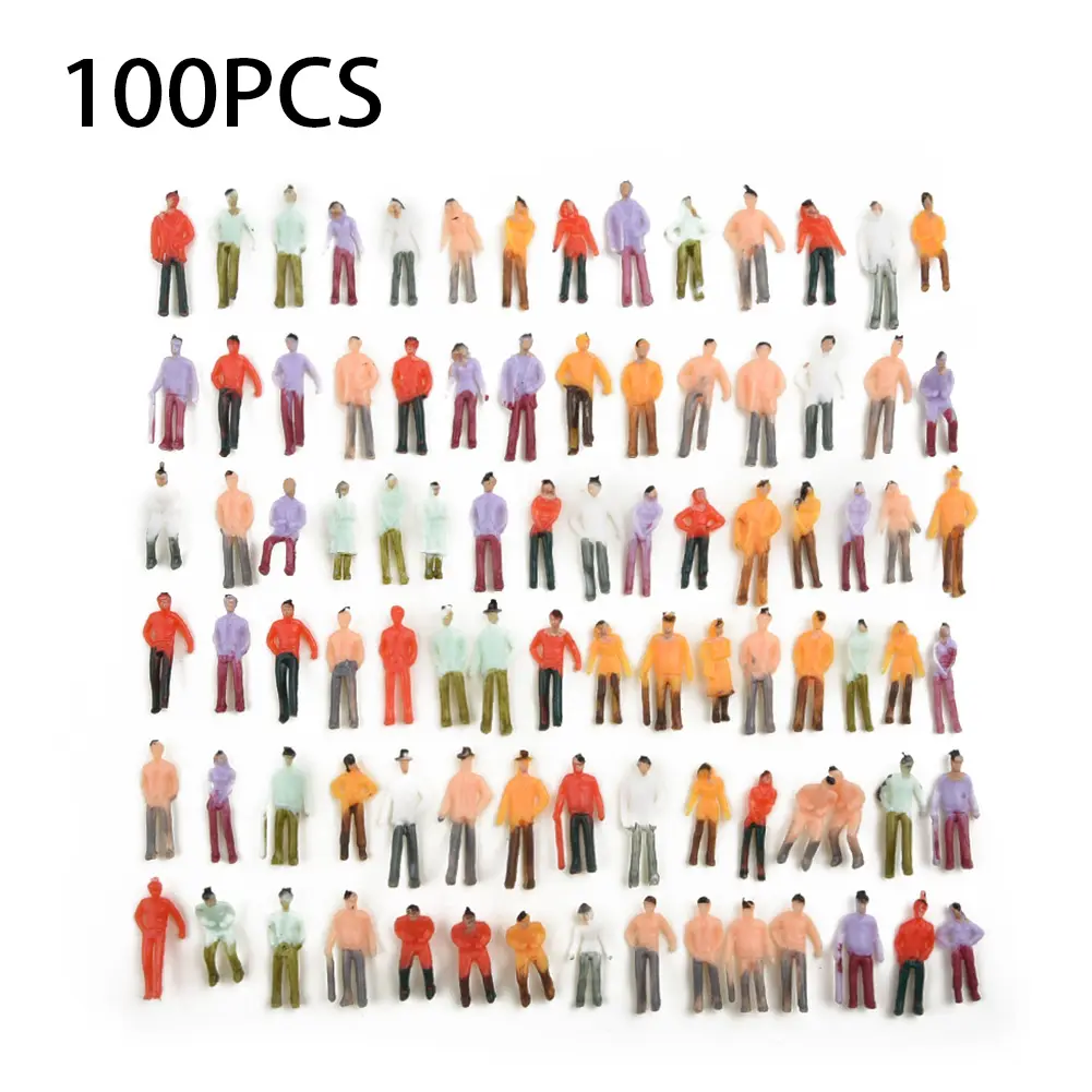 20/100pcs Plastic Model Train Artificial Miniature Tree Scenery Railroad Decoration Building Landscape Accessories