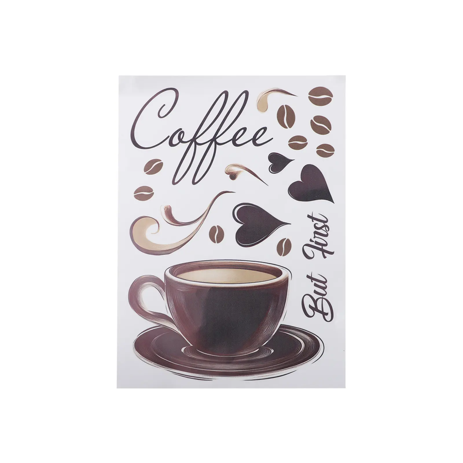 Coffee Nook Decor Coffee Cup Wall Sticker Versatile Home Decor Item Art Caf Home Caf Decoration Playful Kitchen Decor