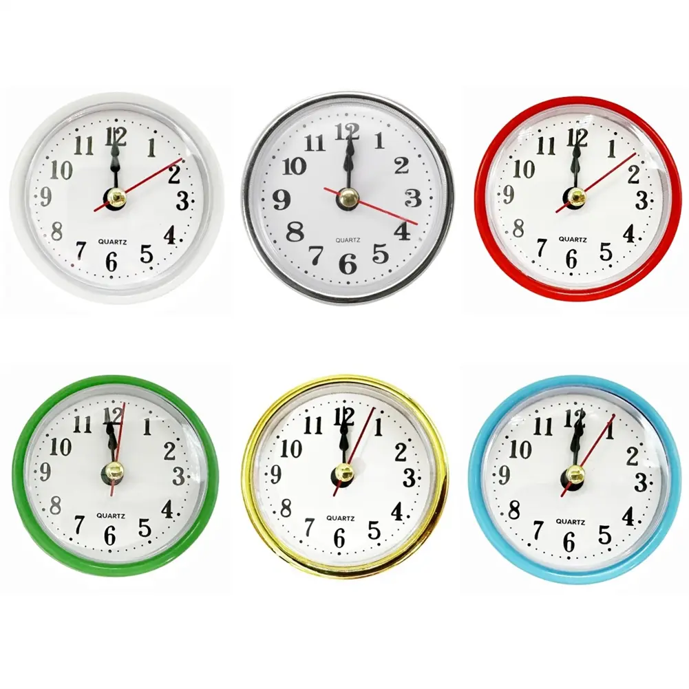 Quartz Clock Rts 65MM Diameter Clear Arabic Numerals For DIY Clock Projects Broken Clock Repairing Replace Part Battery Power