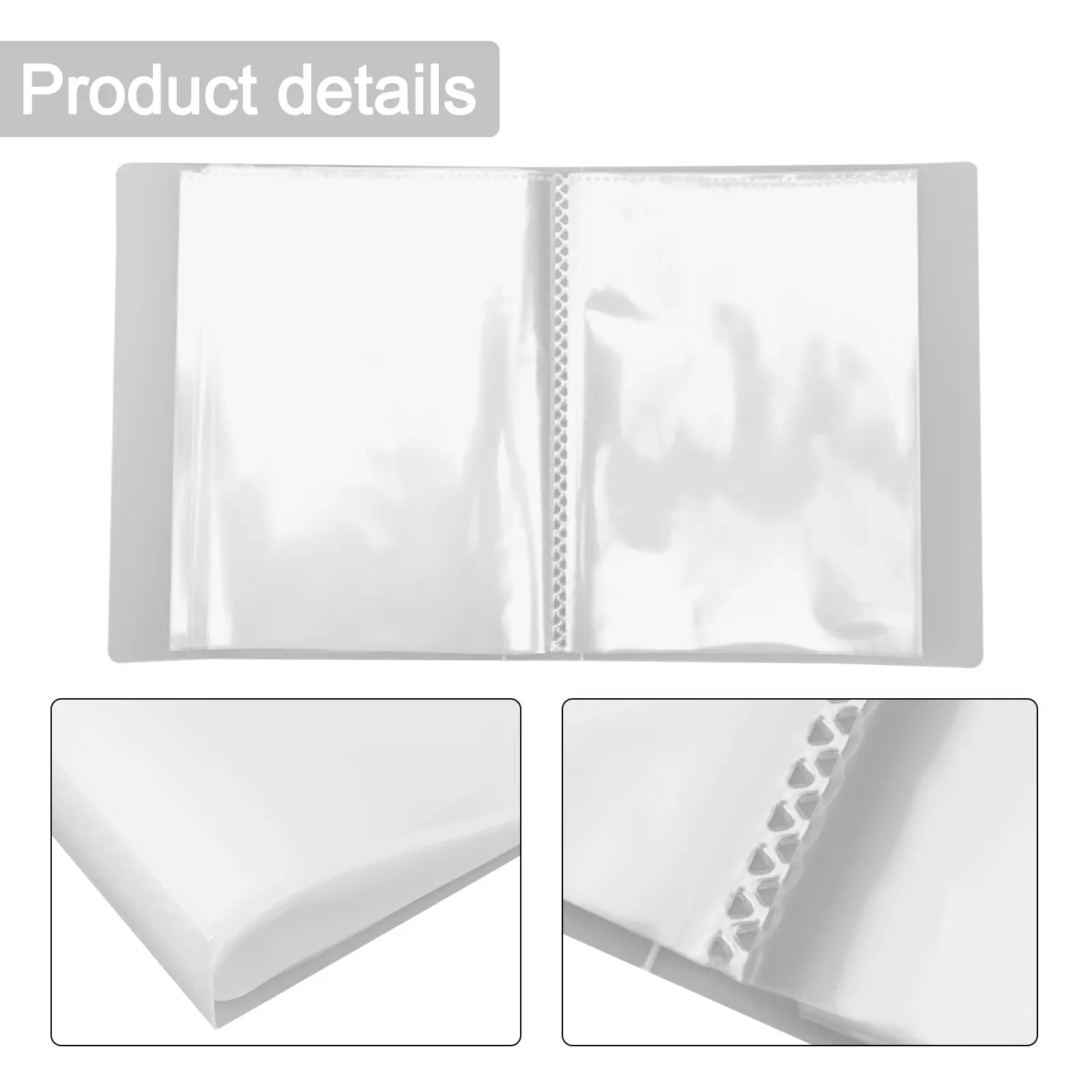 For Gifting For Storing Photos Clear Photo Album Large Capacity Album Portable Photo Album Easy To Insert Photos