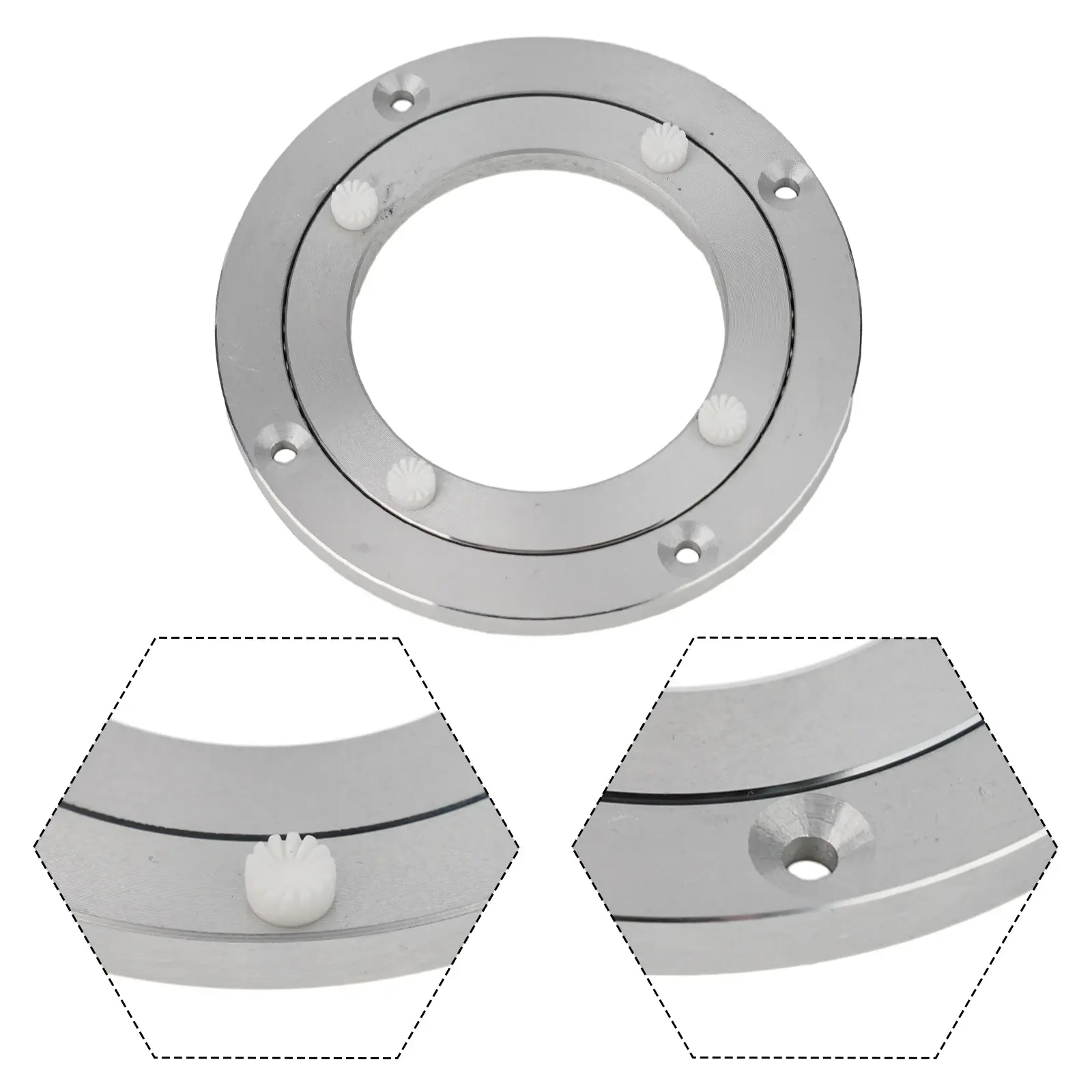 1pcs Heavy Duty Rotating Bearing Turntable Lazy Susan Base 12-39cm Round Rotating Bearing Plate Turntable Base Hardware
