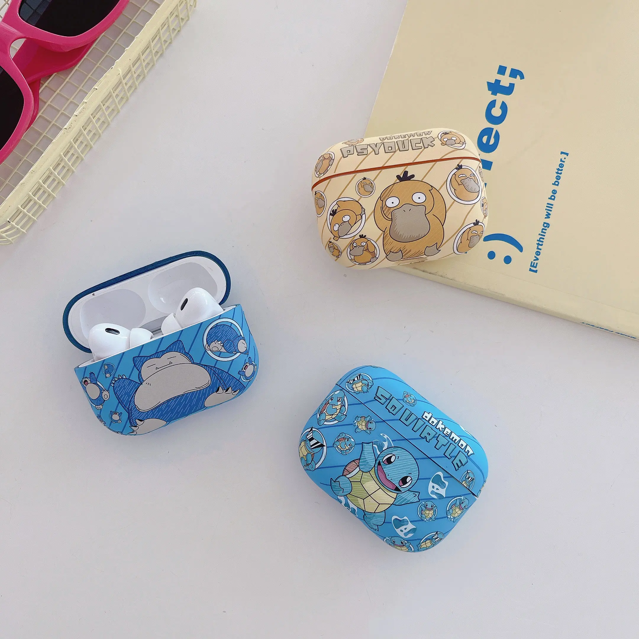 pokemon Series Three Styles Headphone Covers Cartoon Cool Anti-drop Soft TPU Material, Suitable For Airpods 4, 2, 3, Pro, Pro2