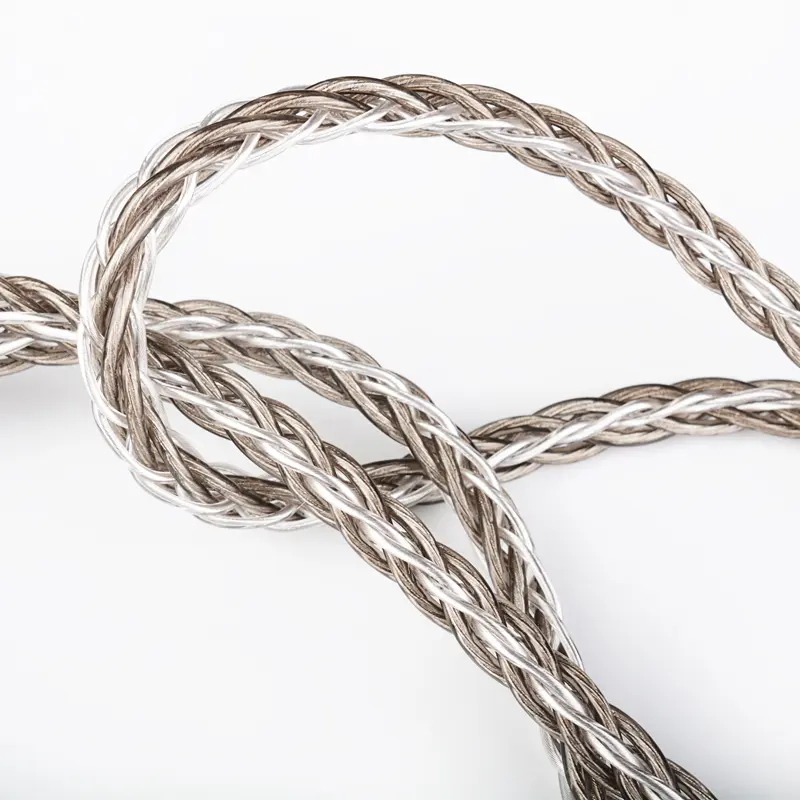 NICEHCK SilverCat HIFI Audio Replace Wire 8 Core Silver Plated Alloy Cable MMCX 2Pin for SA6 MAKE4 tangzu fudu HOLA Zero CHU II