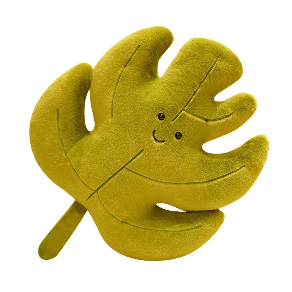 Variety Maple Leaves Plush Pillow Ginkgo Leaf Maple Leaf Green Leaf Plush Dolls Cartoon Kawaii Ginkgo Leaf Stuffed Toy