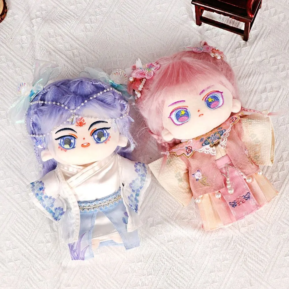 Kids Girl Gift 20cm Fashion Clothes Suits Ancient Wind Chinese Style Doll Ancient Clothes DIY Handmade Accessories Toys