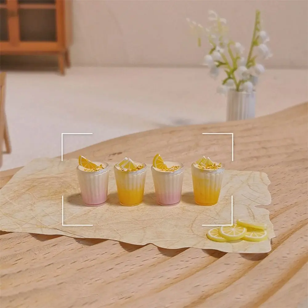 1/6 1/8 1/12 Dollhouse Drinks Dessert Multicolor Juice Doll Drinking Cup Model Scene Model Playing House Miniature Ice Cream