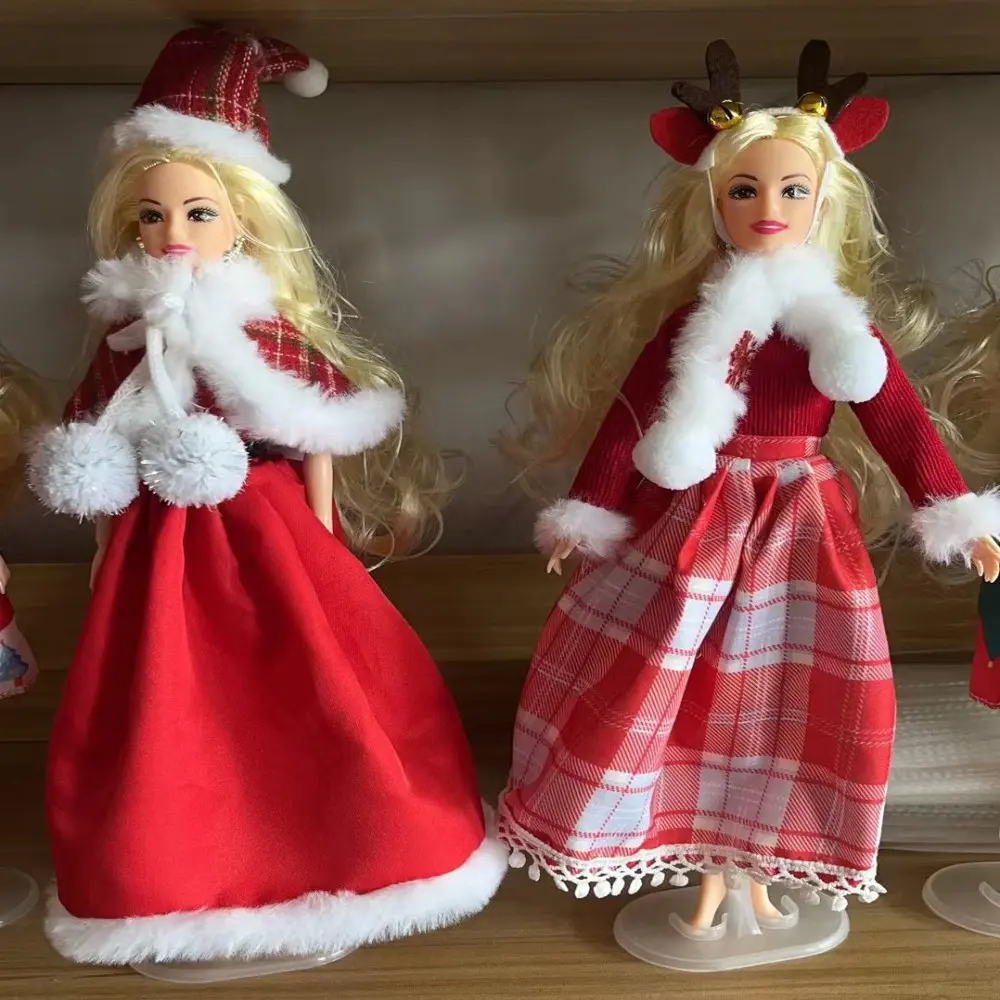 11.8inch 11.8inch Doll Clothes Christmas Elfs Series 30cm Doll Christmas Dress Cute Beautiful Christmas Doll Clothes