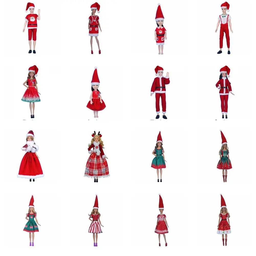 11.8inch 11.8inch Doll Clothes Christmas Elfs Series 30cm Doll Christmas Dress Cute Beautiful Christmas Doll Clothes