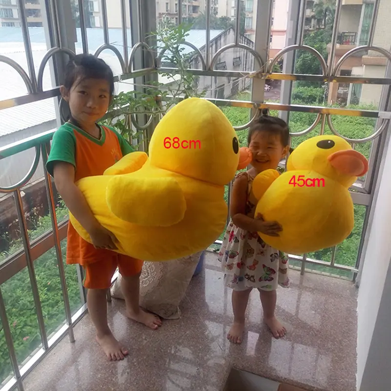 68CM Big Yellow Duck Stuff Plush Doll Girl Children Toy Bed Sofa Pillow Ornament Baby Placatory Soothing Toy