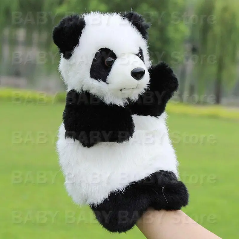 Q81A Novelty Plush Panda Hand Puppets Festival Gifts Supplies for Kids Present