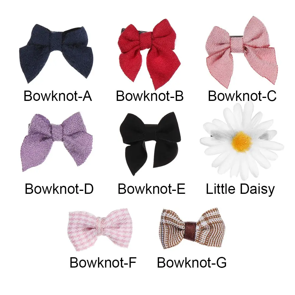 Doll 2cm Mini Bow-knot Little daisy Clip Children Hair Clip DIY Doll Accessories Doll Hairpin Headwear Girl Birthday Gift Prince