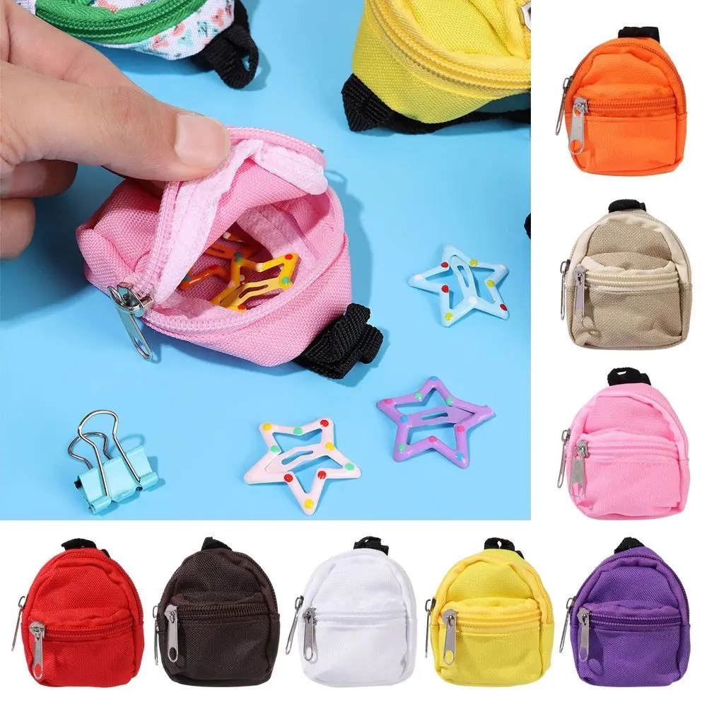 Christmas Gifts With Zipper Rucksack Kids Gifts Mini Backpack Doll Backpack Doll Bag BJD Doll Schoolbag Miniature Doll Bag