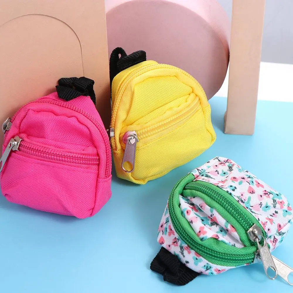 Christmas Gifts With Zipper Rucksack Kids Gifts Mini Backpack Doll Backpack Doll Bag BJD Doll Schoolbag Miniature Doll Bag