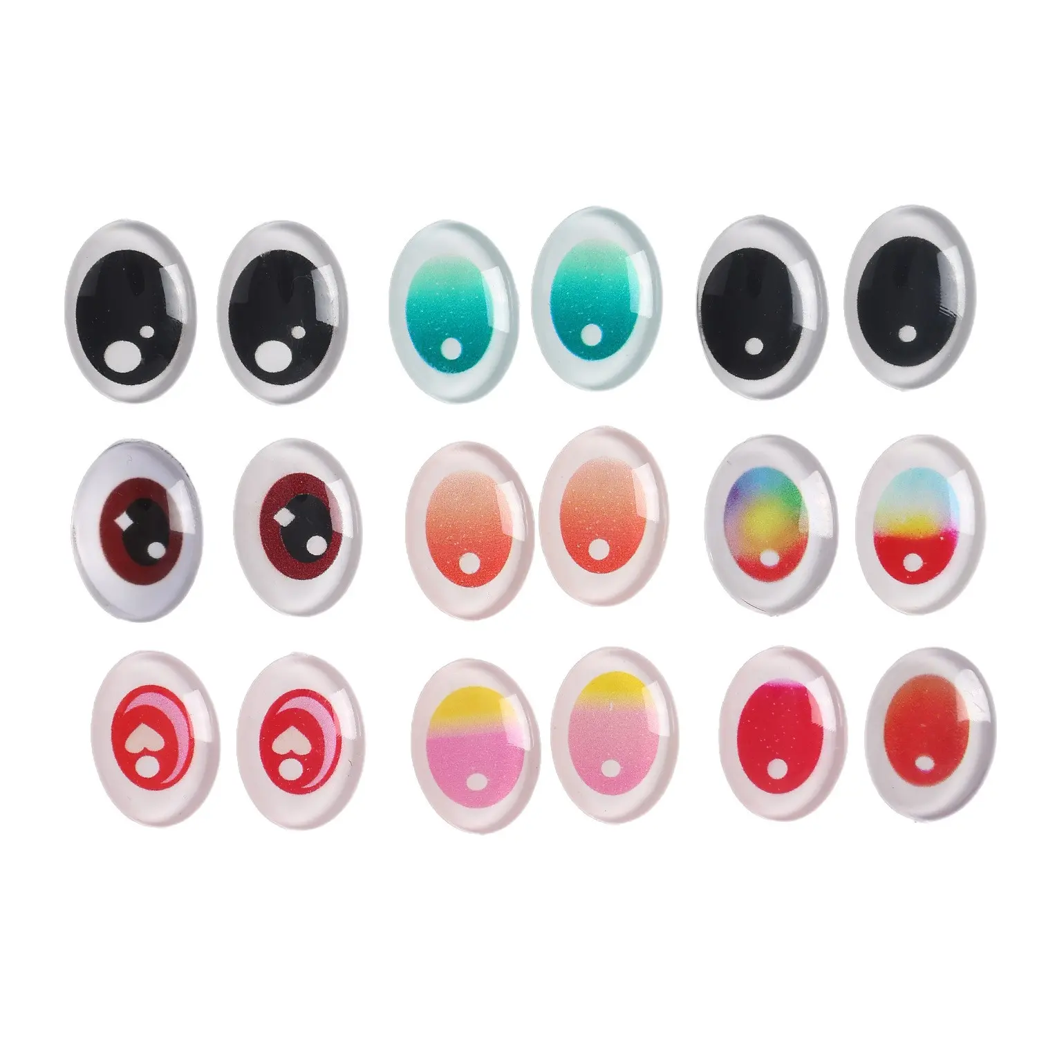 2pcs Labubu Eye Accessories Simulation Glass Eye Patches Dolls Accessories