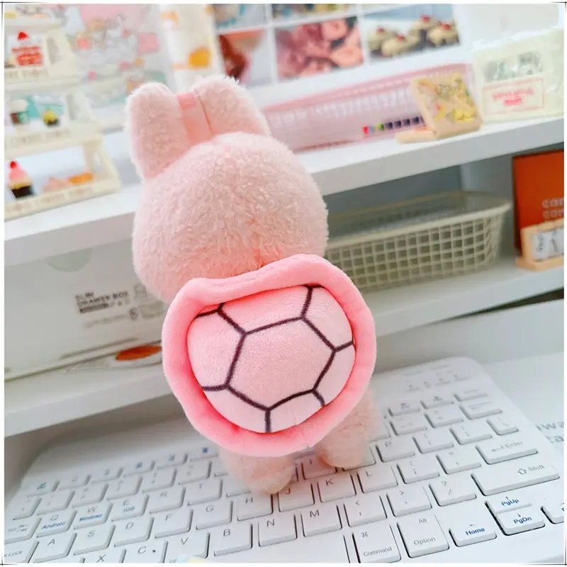 17cm Mini Labubu Doll Clothes Cartoon Turtle Shell Coat DIY Kawaii Can Change Doll Clothes Accessory for Kids Girls Fans Gifts