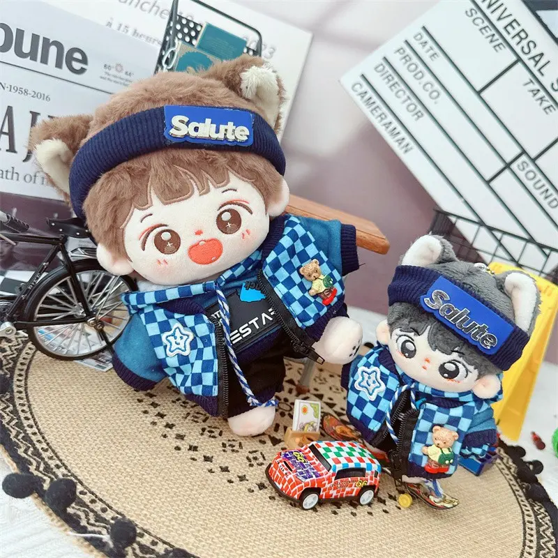 Doll Clothes for 20cm Idol Dolls Accessories Plush Doll's Clothing Floral Dress Stuffed Toy Dolls Outfit One Piece Clothes