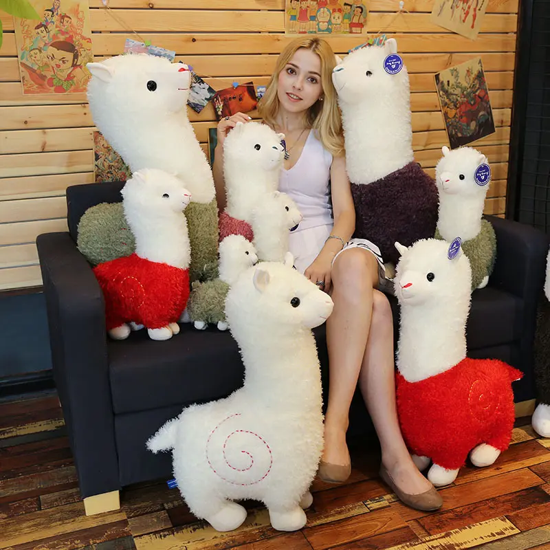 28-55CM Cute Alpaca Stuffed Plush Toy Kids Soft Cotton Animal Plush Doll Pillow Children Bedroom Decor Kid Adult Christmas Gift