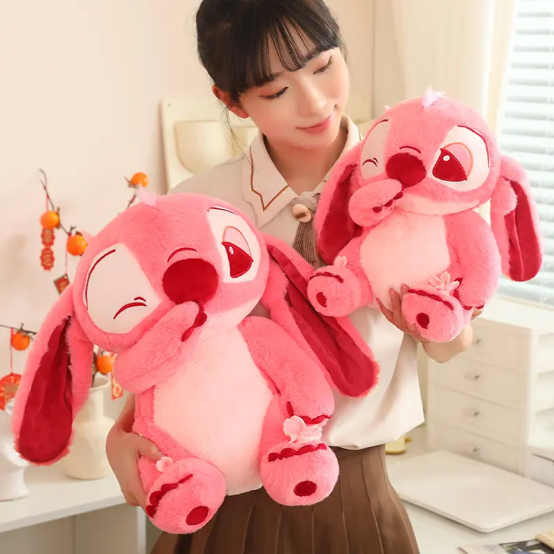 Kawaii Disney Sakura Stitch Plush Toys Kawaii Soft Disney Pink Sakura Stitch Stuffed Doll Anime Movie Xmas Gift