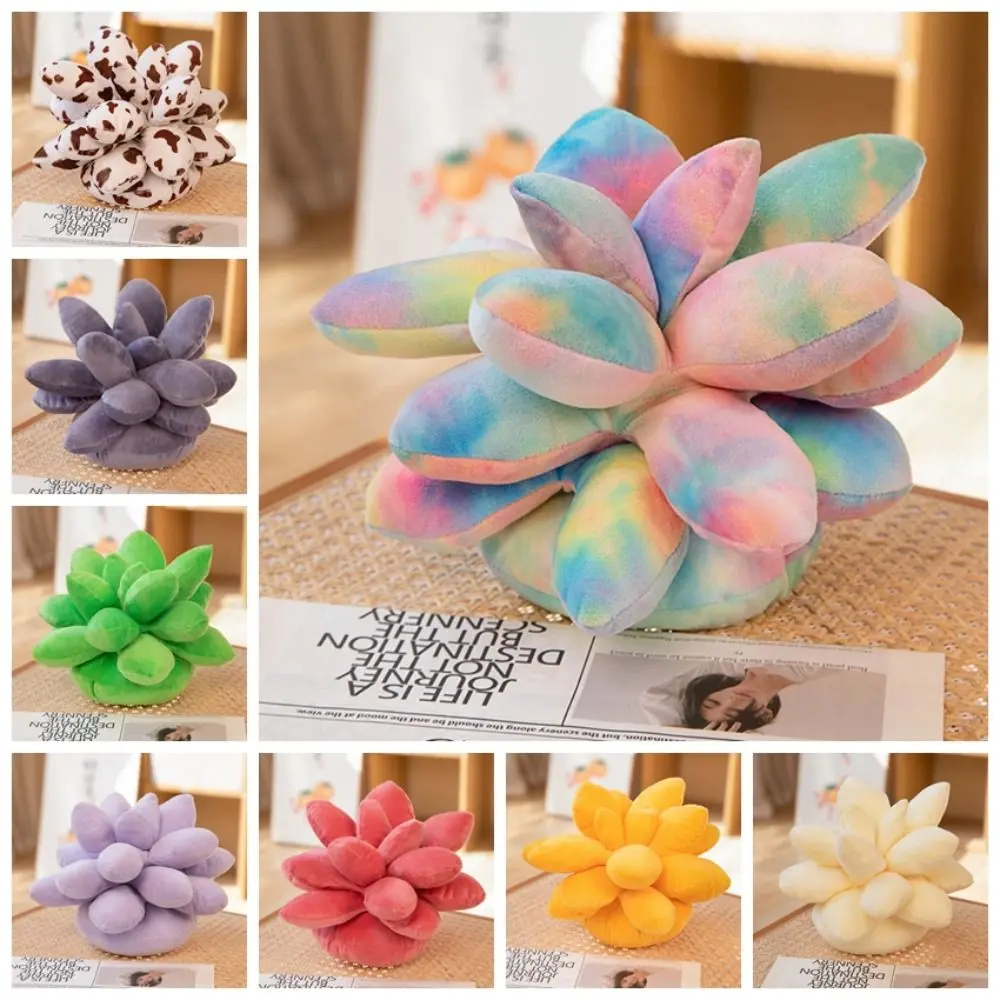 Children Simulation Botany Plush Toy Decorate Mini Stuffed Succulents Doll Cartoon Cute Succulents Plush Pillow Home Decor