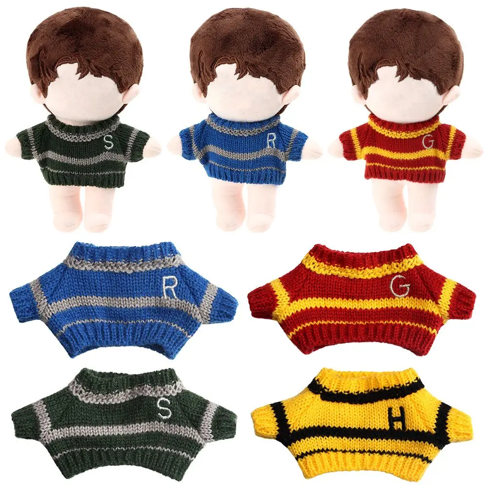 Doll Knitted Sweater for 20cm Plush Dolls Clothes Doll's Clothing Accessories Knitted Clothing Kids Toy Gifts Doll Supplies