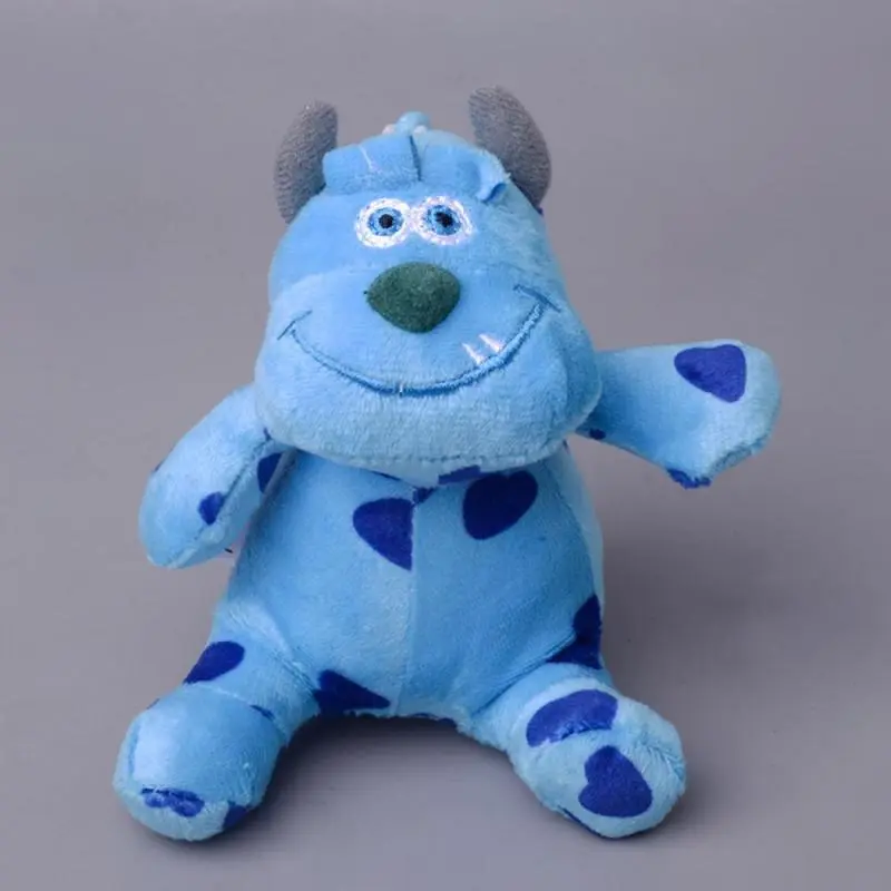 Cute Plush Toy Monsters University Plush Keychain Kawaii James Sullivan Mike Wazowski Soft Stuffed Pendant Kids Birthday Gifts