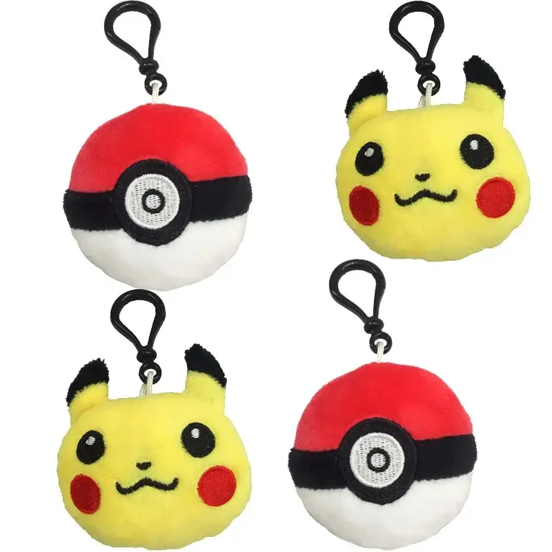 50pcs/lot  Anime Mew/bulbasaur/charmander plush toys pendant keychain Doll