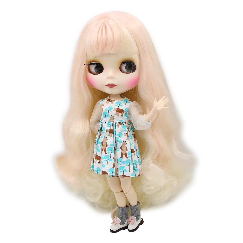 ICY DBS Blyth doll 1/6 joint body BJD toy white shiny face black frosted face with extra hands AB and panel DIY doll girl