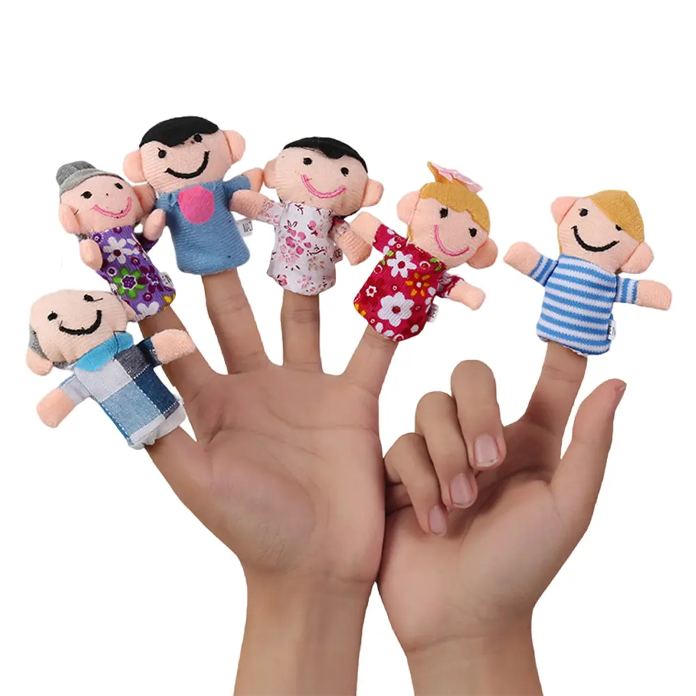 Finger Puppets Plush Finger Puppets PP Cotton Finger Puppets Toy Educational Easter Basket Stuffers for Birthday Easter Gifts