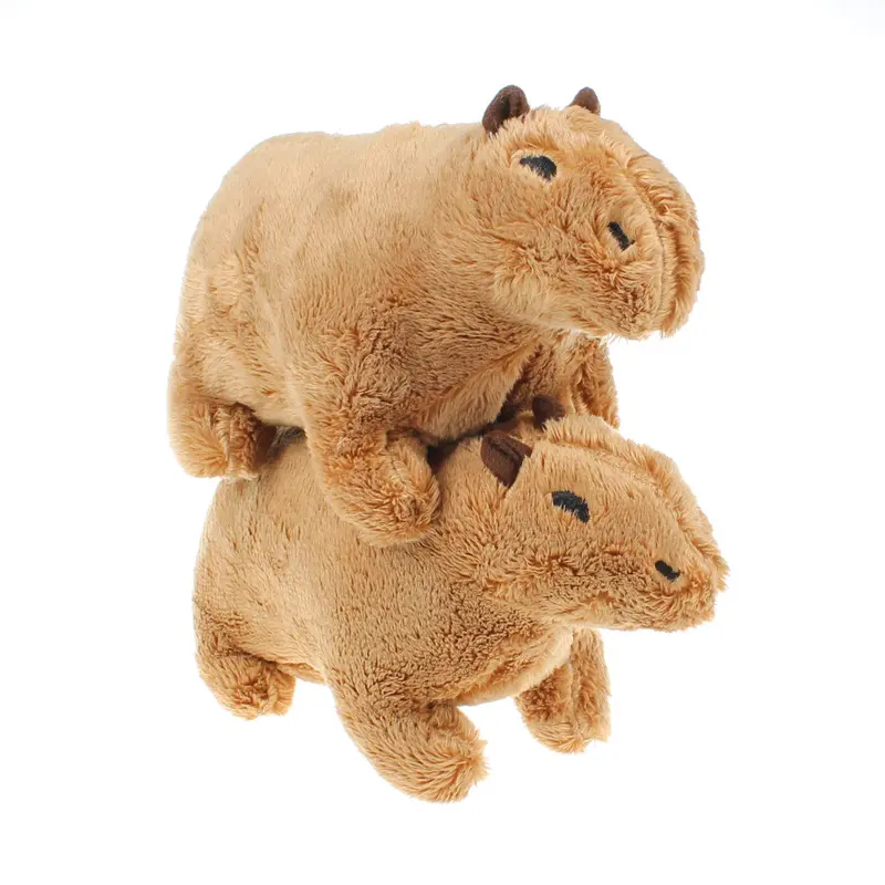 18cm Simulation Capybara Stuffed Animals Plush Toy Fluffy Capybara Doll Soft Toy Kid Birthday Christmas Gift Toy Home Room Decor