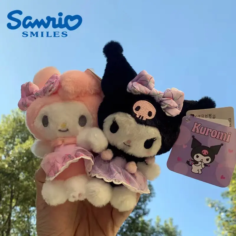 14 Styles Original Sanrio Kawaii Plush Keychain Cartoon Toys  My Melody Kuromi Cinnamoroll Pochacco Doll Kids Kawai Toy Gifts